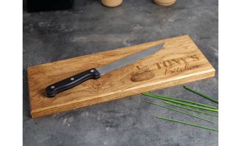 Personalised Oak Chopping Board | 150 X 400